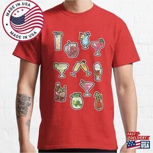 Cocktail Mixed Drinks Rectangle Classic T-Shirt Unisex